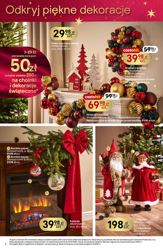 Castorama - gazetka promocyjna Święta od środy 03.12 do wtorku 23.12 - strona 2