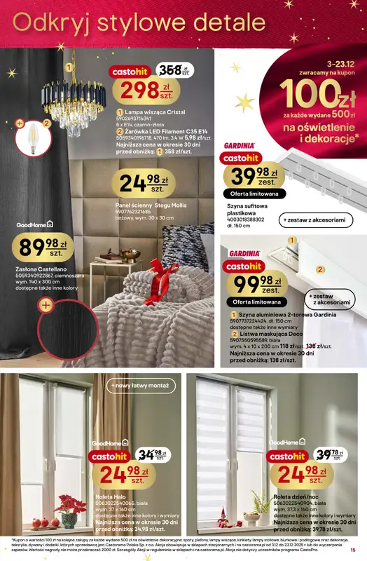 Castorama - gazetka promocyjna Święta od środy 03.12 do wtorku 23.12 - strona 15