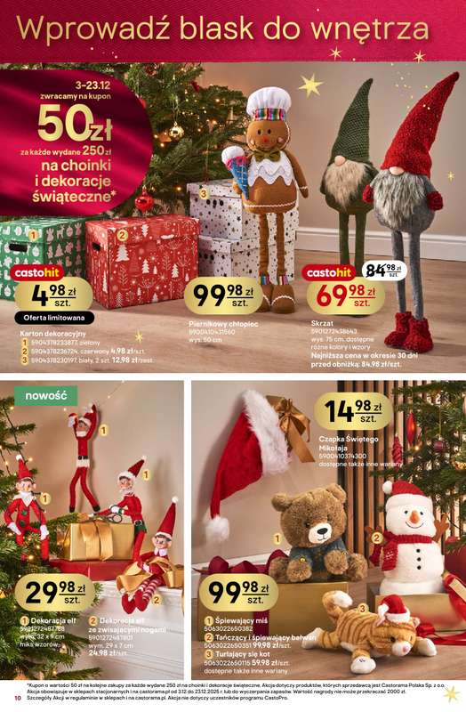 Castorama - gazetka promocyjna Święta od środy 03.12 do wtorku 23.12 - strona 10