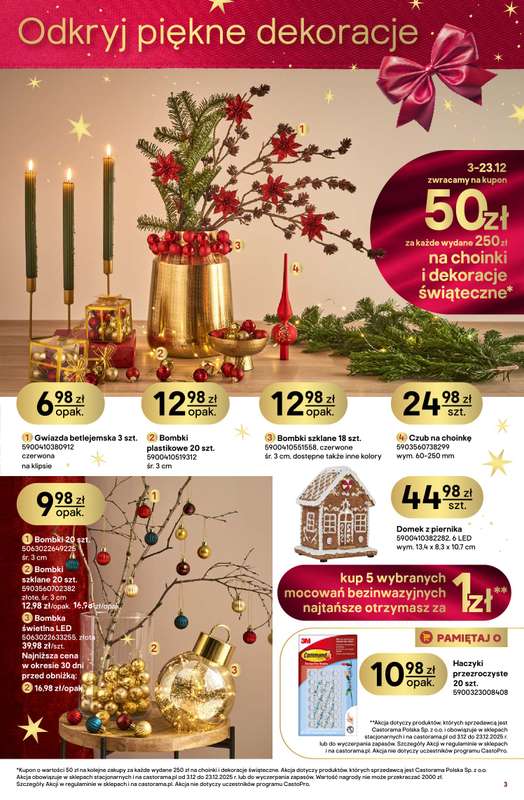 Castorama - gazetka promocyjna Święta od środy 03.12 do wtorku 23.12 - strona 3
