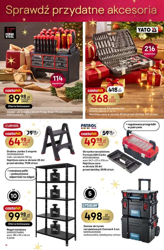 Castorama - gazetka promocyjna Święta od środy 03.12 do wtorku 23.12 - strona 18