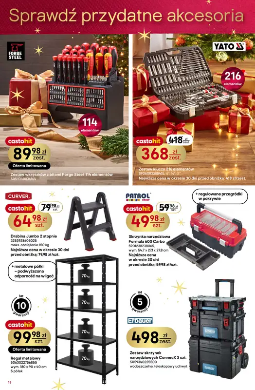 Castorama - gazetka promocyjna Święta od środy 03.12 do wtorku 23.12 - strona 18