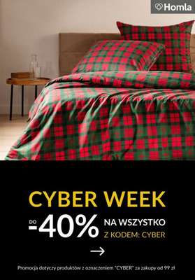 Homla - gazetka promocyjna Do -40% na wszystko z kodem od wtorku 02.12 
