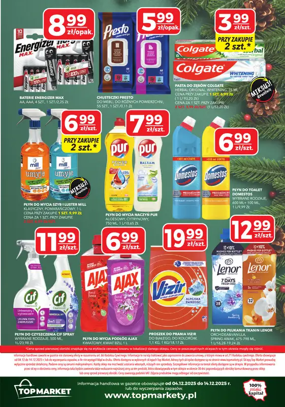Top Market - gazetka promocyjna Gazetka od czwartku 04.12 do niedzieli 14.12 - strona 12