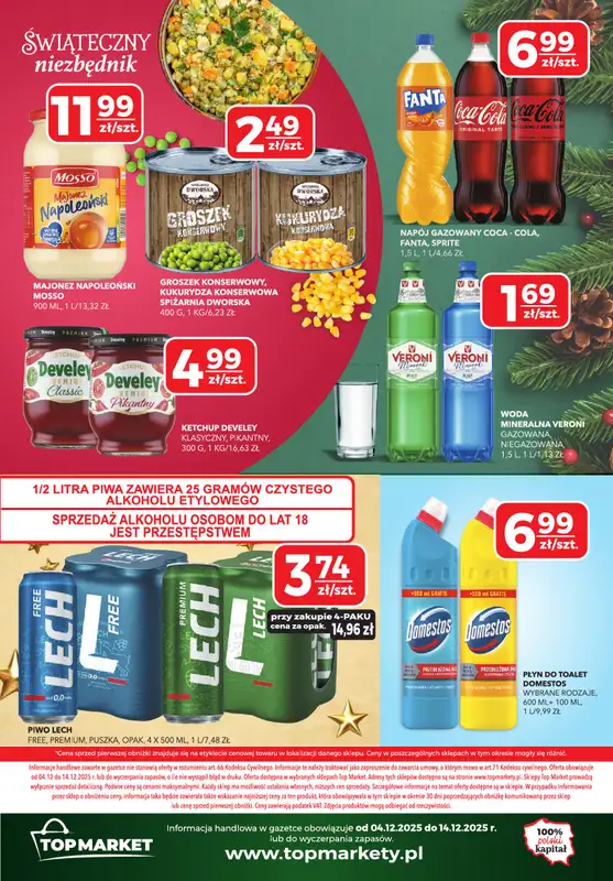 Top Market - gazetka promocyjna Gazetka od czwartku 04.12 do niedzieli 14.12 - strona 4