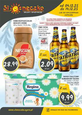 Słoneczko - gazetka promocyjna Gazetka od czwartku 04.12 do niedzieli 14.12