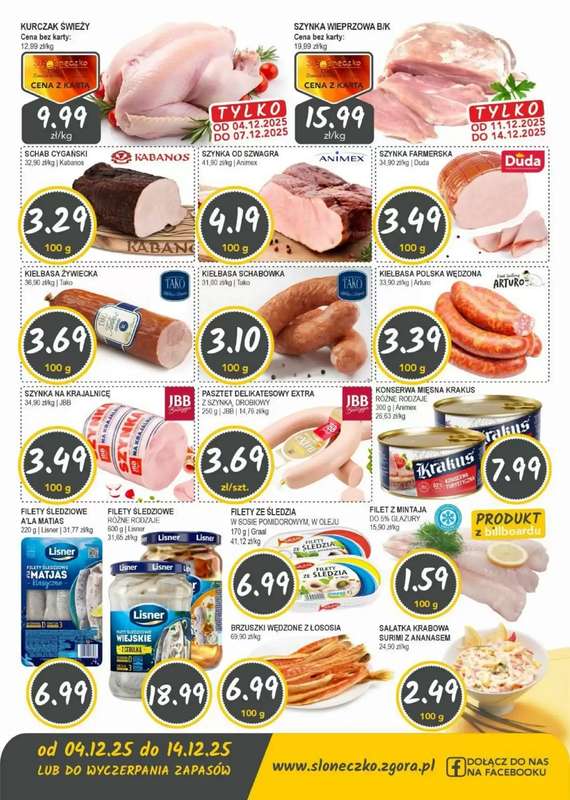 Słoneczko - gazetka promocyjna Gazetka od czwartku 04.12 do niedzieli 14.12 - strona 2