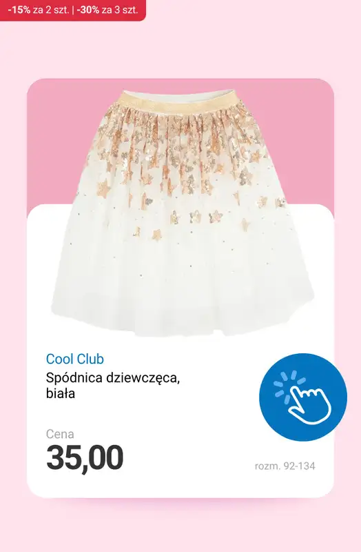 Smyk - gazetka promocyjna Ubrania i akcesoria: -15% przy 2 szt. | -30% przy min. 3 szt. od wtorku 02.12 do czwartku 04.12 - strona 16