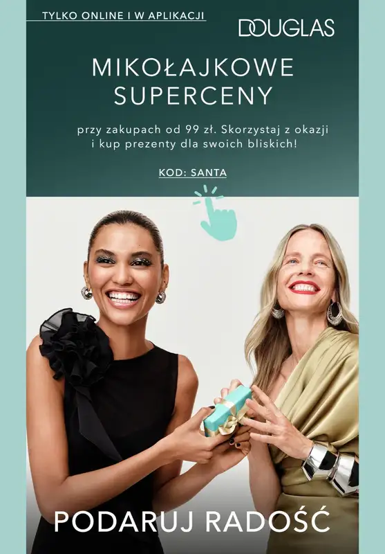 Prezenty - gazetka promocyjna Douglas | Mikołajkowe SUEPRCENY! od wtorku 02.12 do czwartku 04.12