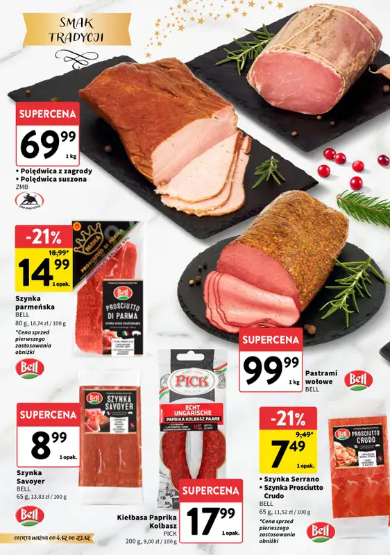 Intermarche - gazetka promocyjna Świąteczne Delikatesy od czwartku 04.12 do wtorku 23.12 - strona 2