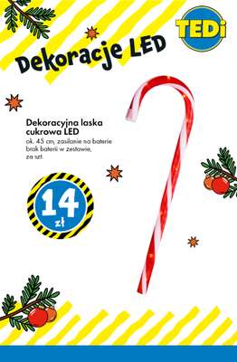 Tedi - gazetka promocyjna Świąteczne dekoracje LED - już od 14 zł! od wtorku 02.12 do poniedziałku 08.12 - strona 3