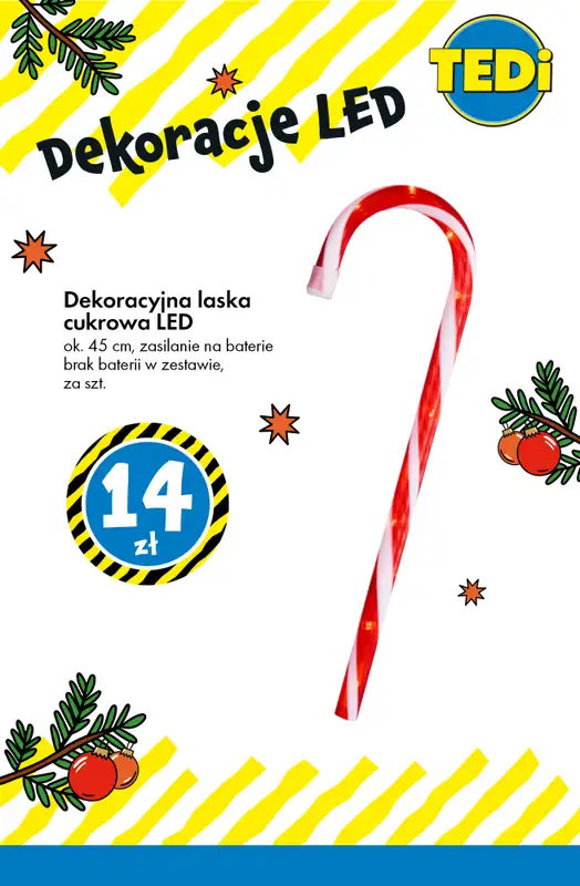 Tedi - gazetka promocyjna Świąteczne dekoracje LED - już od 14 zł! od wtorku 02.12 do poniedziałku 08.12 - strona 3