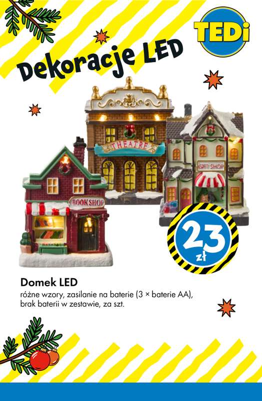 Tedi - gazetka promocyjna Świąteczne dekoracje LED - już od 14 zł! od wtorku 02.12 do poniedziałku 08.12 - strona 7