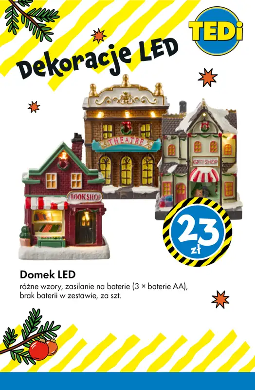 Tedi - gazetka promocyjna Świąteczne dekoracje LED - już od 14 zł! od wtorku 02.12 do poniedziałku 08.12 - strona 7