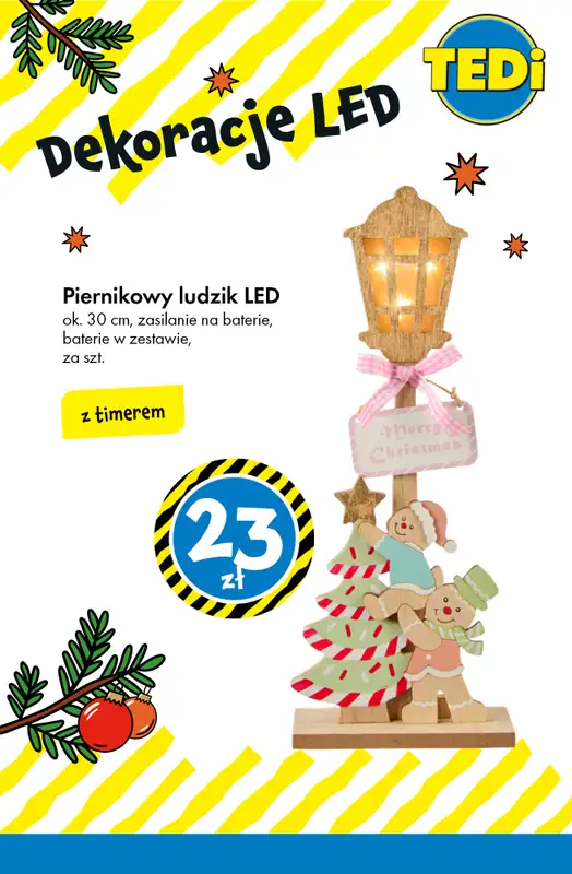 Tedi - gazetka promocyjna Świąteczne dekoracje LED - już od 14 zł! od wtorku 02.12 do poniedziałku 08.12 - strona 8