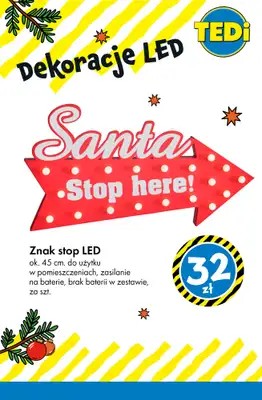 Tedi - gazetka promocyjna Świąteczne dekoracje LED - już od 14 zł! od wtorku 02.12 do poniedziałku 08.12 - strona 2