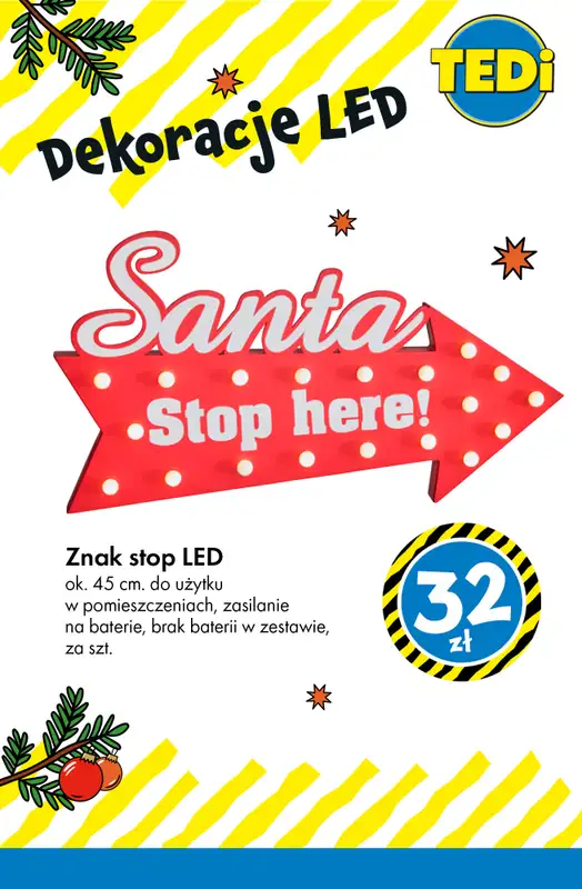 Tedi - gazetka promocyjna Świąteczne dekoracje LED - już od 14 zł! od wtorku 02.12 do poniedziałku 08.12 - strona 2