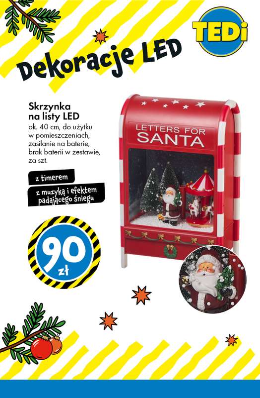 Tedi - gazetka promocyjna Świąteczne dekoracje LED - już od 14 zł! od wtorku 02.12 do poniedziałku 08.12 - strona 4