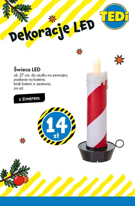 Tedi - gazetka promocyjna Świąteczne dekoracje LED - już od 14 zł! od wtorku 02.12 do poniedziałku 08.12 - strona 11