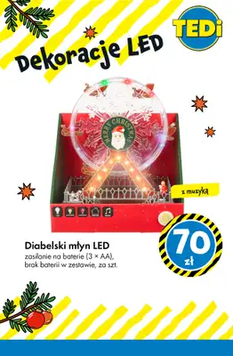 Tedi - gazetka promocyjna Świąteczne dekoracje LED - już od 14 zł! od wtorku 02.12 do poniedziałku 08.12 - strona 5