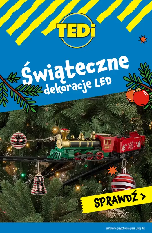 Tedi - gazetka promocyjna Świąteczne dekoracje LED - już od 14 zł! od wtorku 02.12 do poniedziałku 08.12
