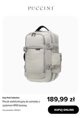 BEST SALE - gazetka promocyjna Puccini | Plecaki do samolotu -25% na drugi, tańszy produkt od wtorku 02.12 do poniedziałku 22.12 - strona 10