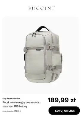 BEST SALE - gazetka promocyjna Puccini | Plecaki do samolotu -25% na drugi, tańszy produkt od wtorku 02.12 do poniedziałku 22.12 - strona 10