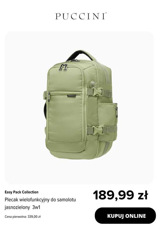 BEST SALE - gazetka promocyjna Puccini | Plecaki do samolotu -25% na drugi, tańszy produkt od wtorku 02.12 do poniedziałku 22.12 - strona 7