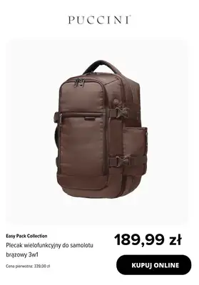 BEST SALE - gazetka promocyjna Puccini | Plecaki do samolotu -25% na drugi, tańszy produkt od wtorku 02.12 do poniedziałku 22.12 - strona 4