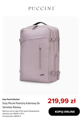 BEST SALE - gazetka promocyjna Puccini | Plecaki do samolotu -25% na drugi, tańszy produkt od wtorku 02.12 do poniedziałku 22.12 - strona 6