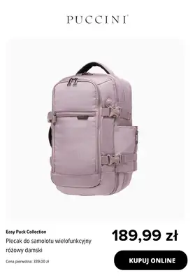 BEST SALE - gazetka promocyjna Puccini | Plecaki do samolotu -25% na drugi, tańszy produkt od wtorku 02.12 do poniedziałku 22.12 - strona 2