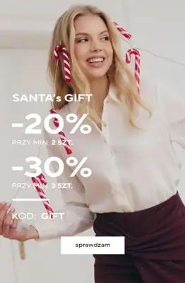 Top Secret - gazetka promocyjna -30% przy zakupie 3 szt. od wtorku 02.12 do poniedziałku 08.12