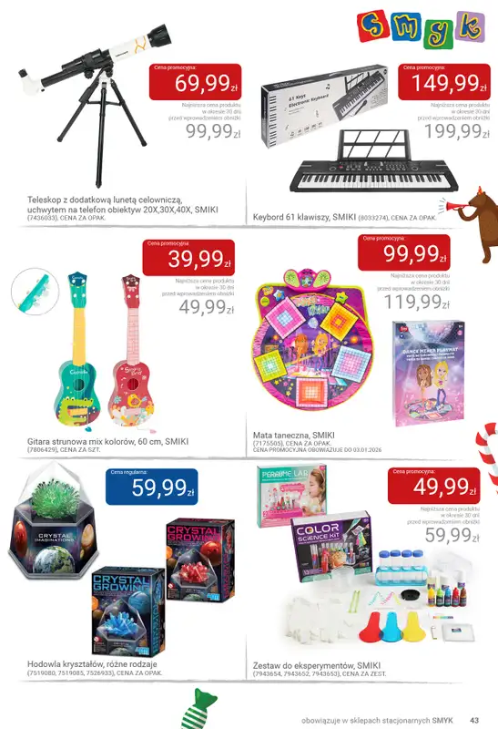Smyk - gazetka promocyjna Katalog SMYK - Pomysły na prezent w supercenach od wtorku 02.12 do poniedziałku 15.12 - strona 43