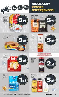 Netto - gazetka promocyjna Gazetka Spożywcza od poniedziałku 01.12 do niedzieli 07.12 - strona 5