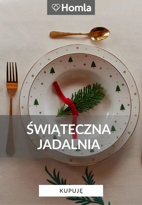 Homla - gazetka promocyjna Świąteczna jadalnia od środy 03.12 