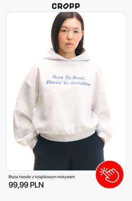 Bluza hoodie z książkowym motywem