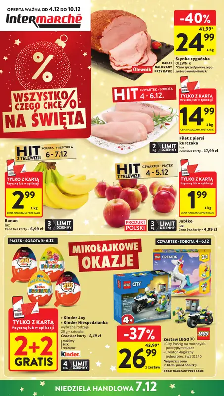 Intermarche - gazetka promocyjna Gazetka od czwartku 04.12 do środy 10.12