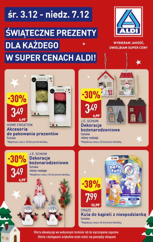 Aldi - gazetka promocyjna Świąteczne prezenty dla każdego! od środy 03.12 do niedzieli 07.12 - strona 4