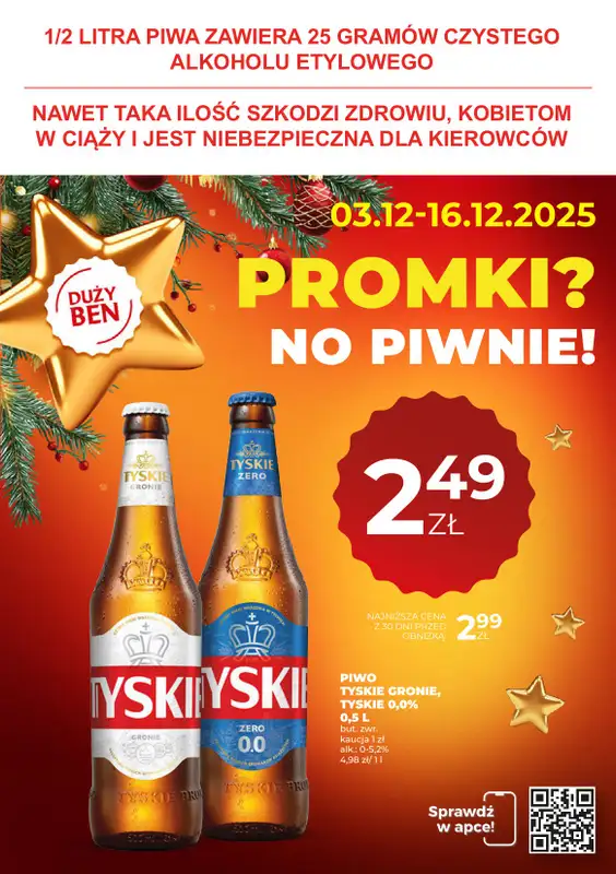 Duży Ben - gazetka promocyjna Gazetka piwna od środy 03.12 do wtorku 16.12