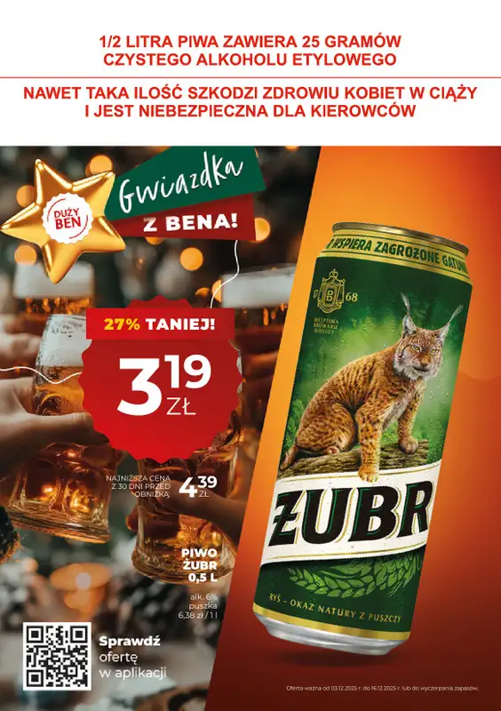 Duży Ben - gazetka promocyjna Gazetka piwna od środy 03.12 do wtorku 16.12 - strona 6