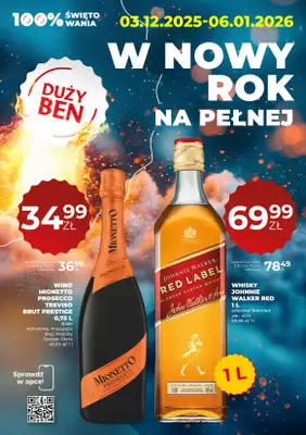 Duży Ben - gazetka promocyjna Gazetka alkoholowa od środy 03.12 do wtorku 06.01