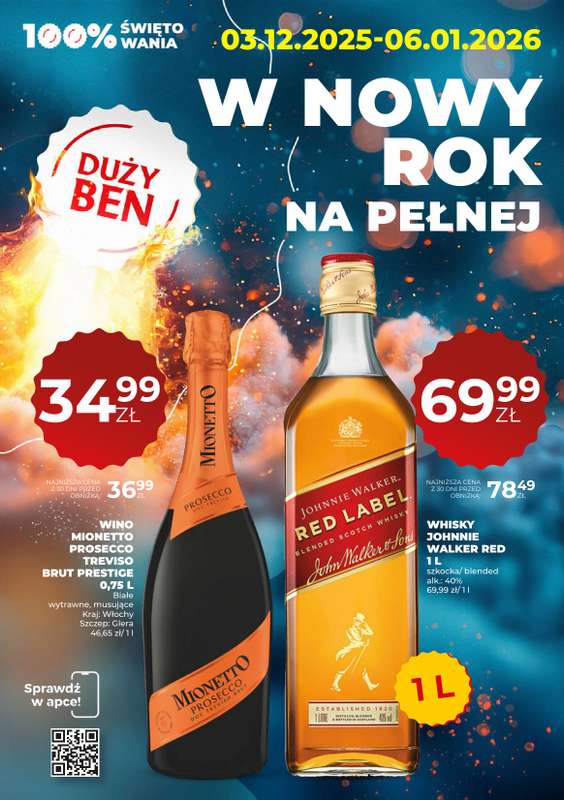 Duży Ben - gazetka promocyjna Gazetka alkoholowa od środy 03.12 do wtorku 06.01