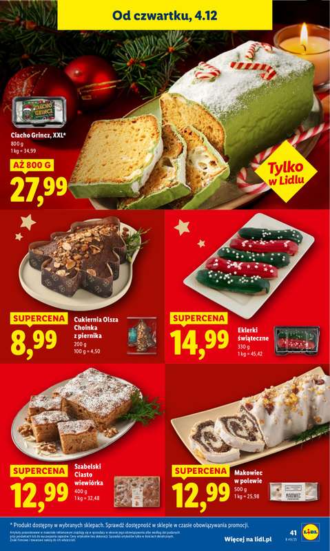 Lidl - gazetka promocyjna Oferta od czwartku od czwartku 04.12 do niedzieli 07.12 - strona 43
