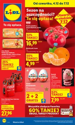Lidl - gazetka promocyjna Oferta od czwartku od czwartku 04.12 do niedzieli 07.12