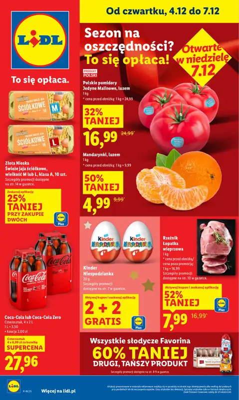 Lidl - gazetka promocyjna Oferta od czwartku od czwartku 04.12 do niedzieli 07.12