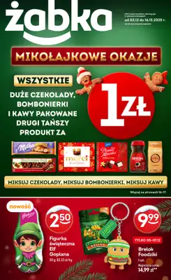 Żabka - gazetka promocyjna Gazetka od środy 03.12 do wtorku 16.12