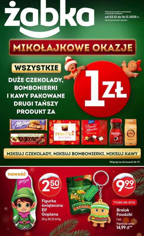 Żabka - gazetka promocyjna Gazetka od środy 03.12 do wtorku 16.12