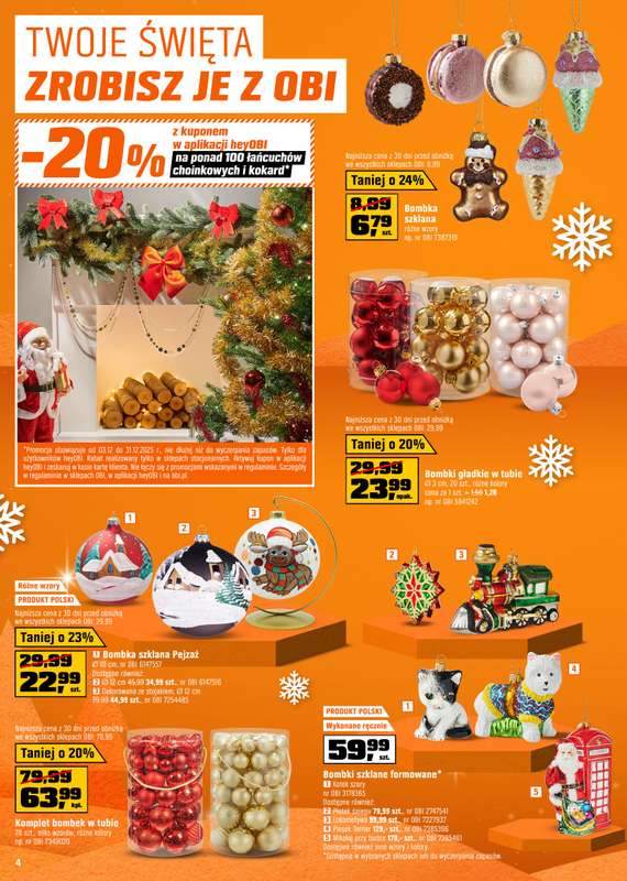 OBI - gazetka promocyjna Gazetka od środy 03.12 do środy 31.12 - strona 4