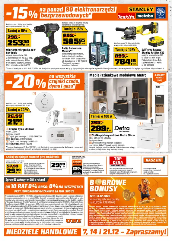 OBI - gazetka promocyjna Gazetka od środy 03.12 do środy 31.12 - strona 16