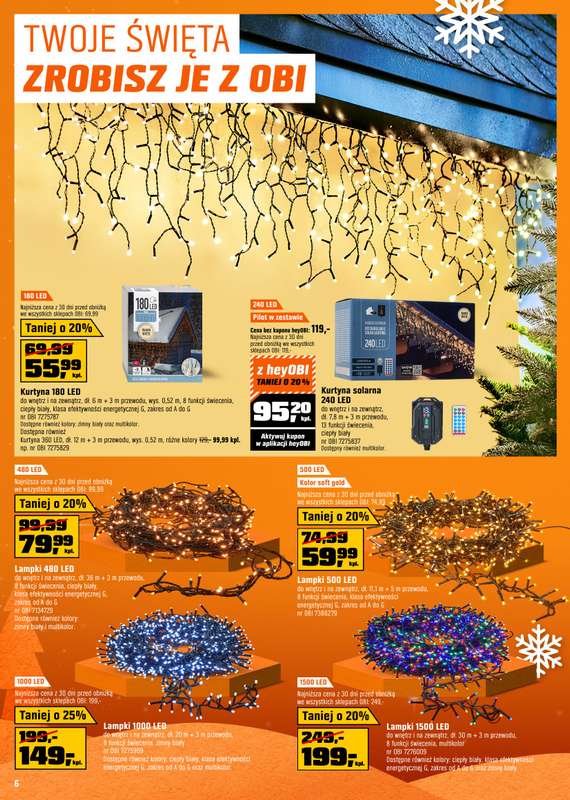 OBI - gazetka promocyjna Gazetka od środy 03.12 do środy 31.12 - strona 6